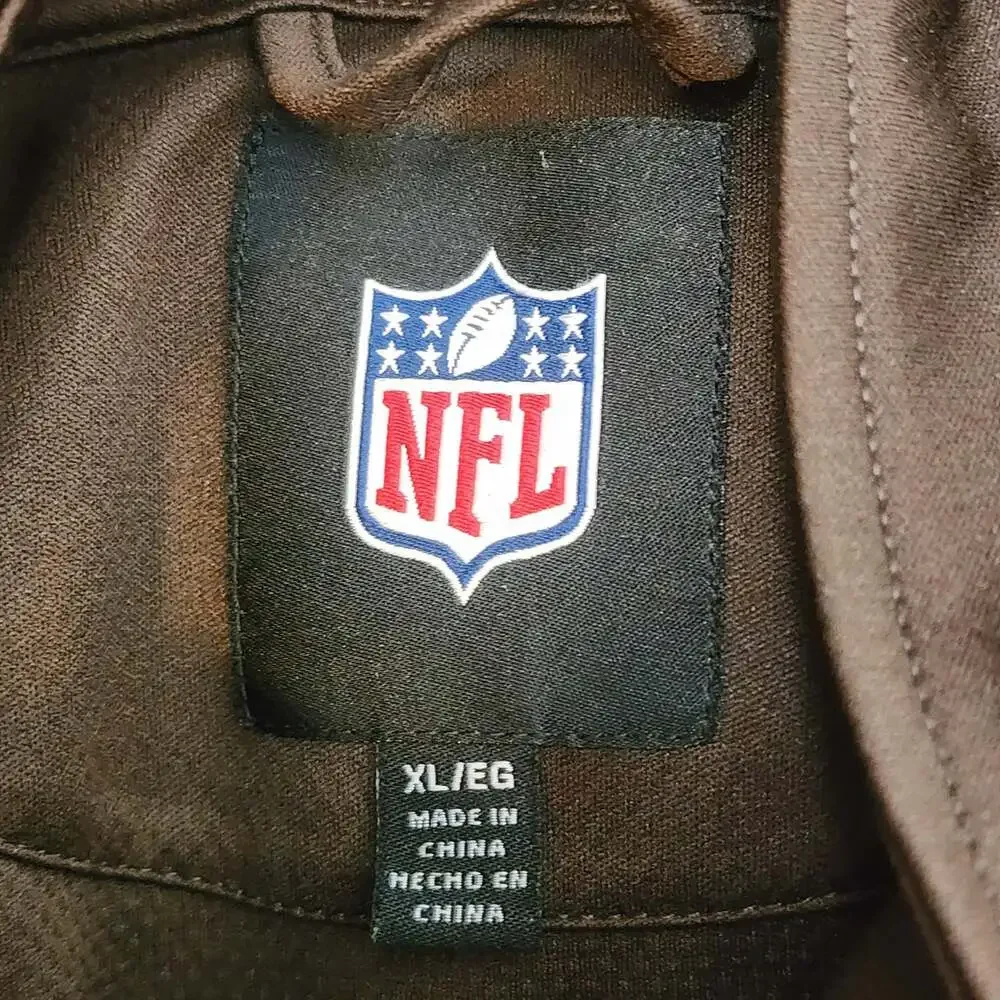 Cleveland Browns Jacket Mens Brown Orange NFL Football G-III Apparel Polyester